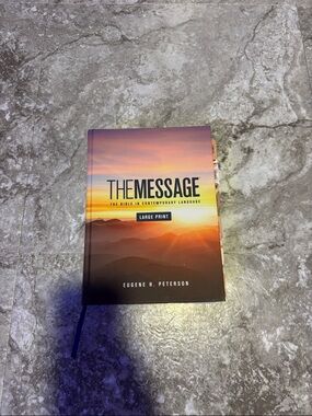 The Message Large Print Bible - Sunset Gradient Cover
